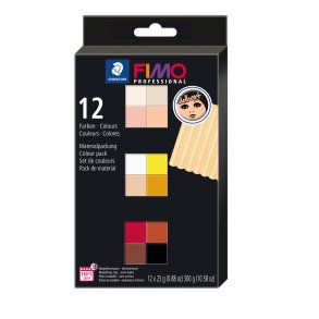 Fimo Prof St 12 X ½ Blokke Etniske Farver